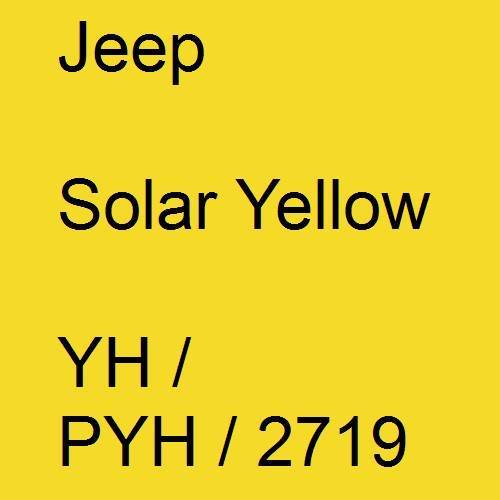 Jeep, Solar Yellow, YH / PYH / 2719.